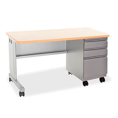 Cascade Teacher Desk, Right-hand - Box/Box/File