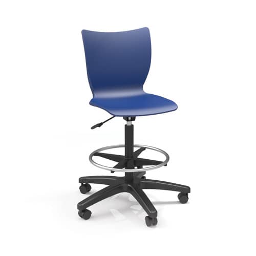 Groove Adjustable Stool (casters)