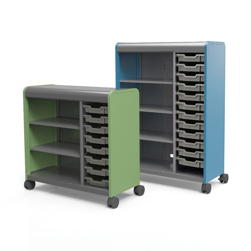 Cascade w/ Totes & Shelves