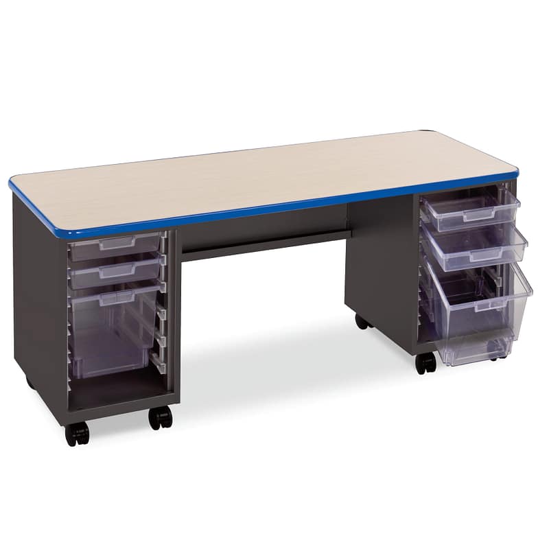 Cascade Teacher Desk – Double Pedestal