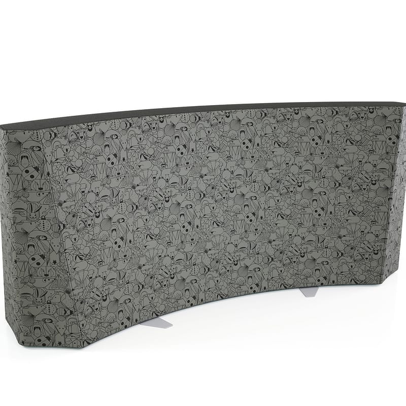 Flowform Curved Bench Divider