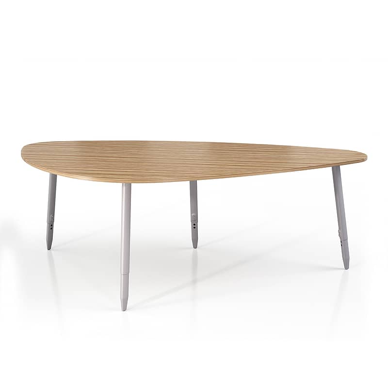Flowform Offset Triangle Table w/ glides