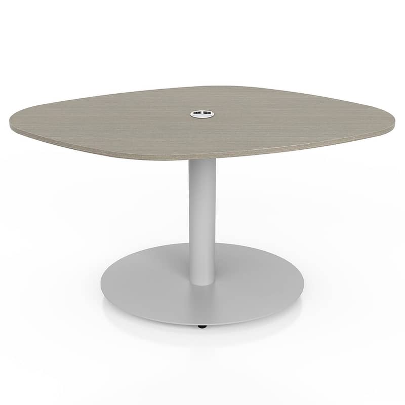 Flowform® Learn Lounge Offset Rectangle Table w/power