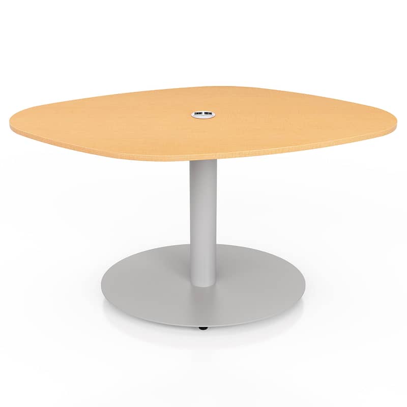 Flowform® Learn Lounge Offset Rectangle Table w/power