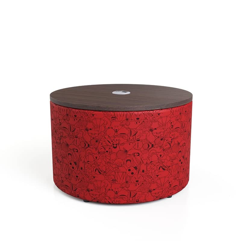 Flowform® Learn Lounge Ottoman + Surface w/power